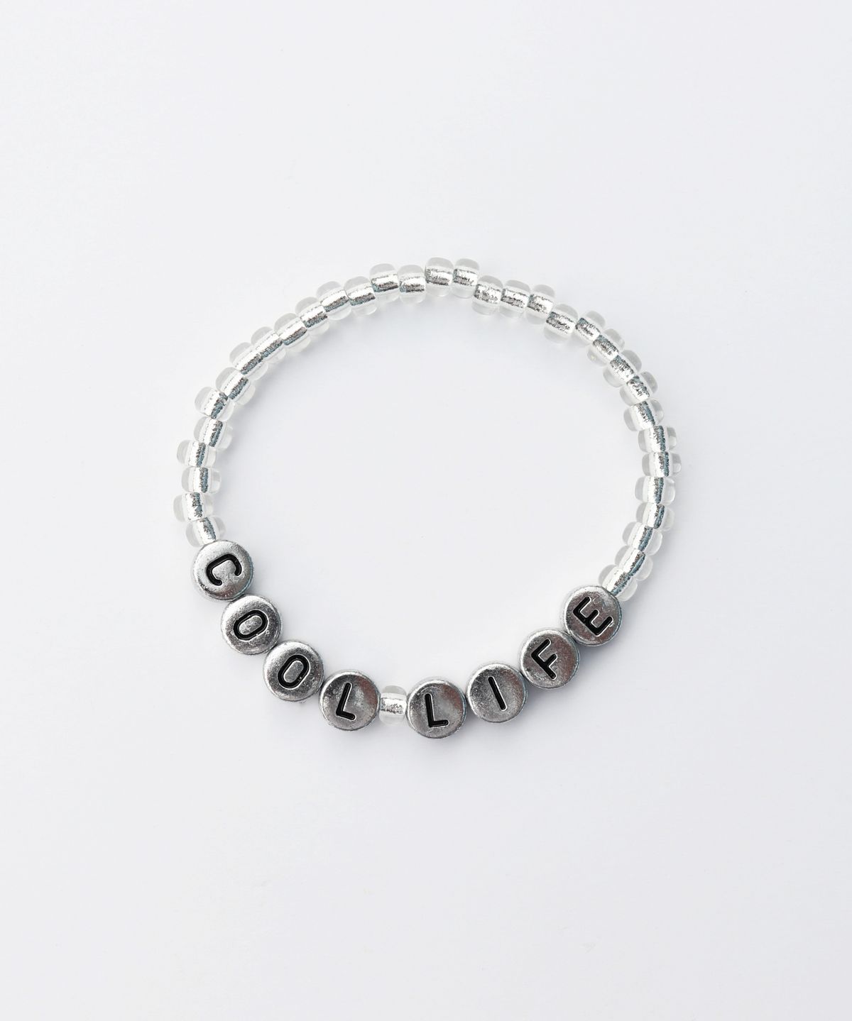 봉보(BONBEAU) Cool summer my initial beads Bracelet 컬러 이니셜 비즈 밴딩 팔찌