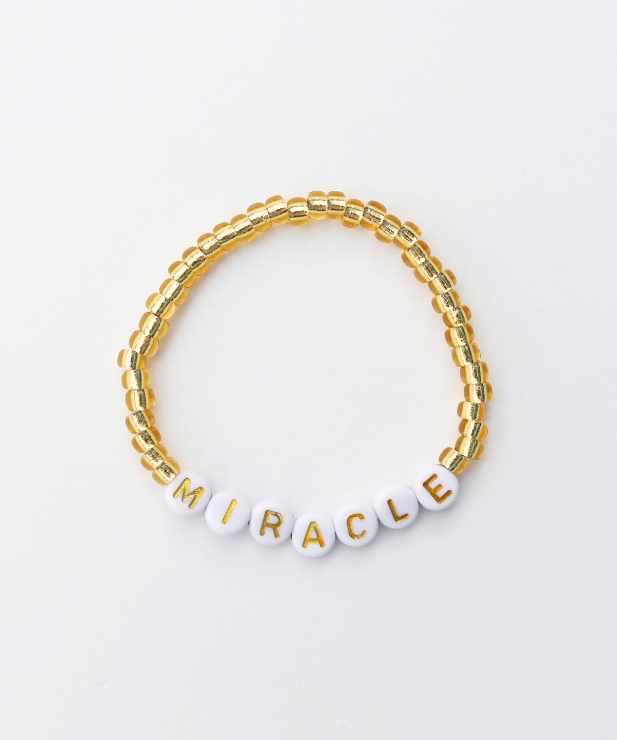 봉보(BONBEAU) Cool summer my initial beads Bracelet 컬러 이니셜 비즈 밴딩 팔찌
