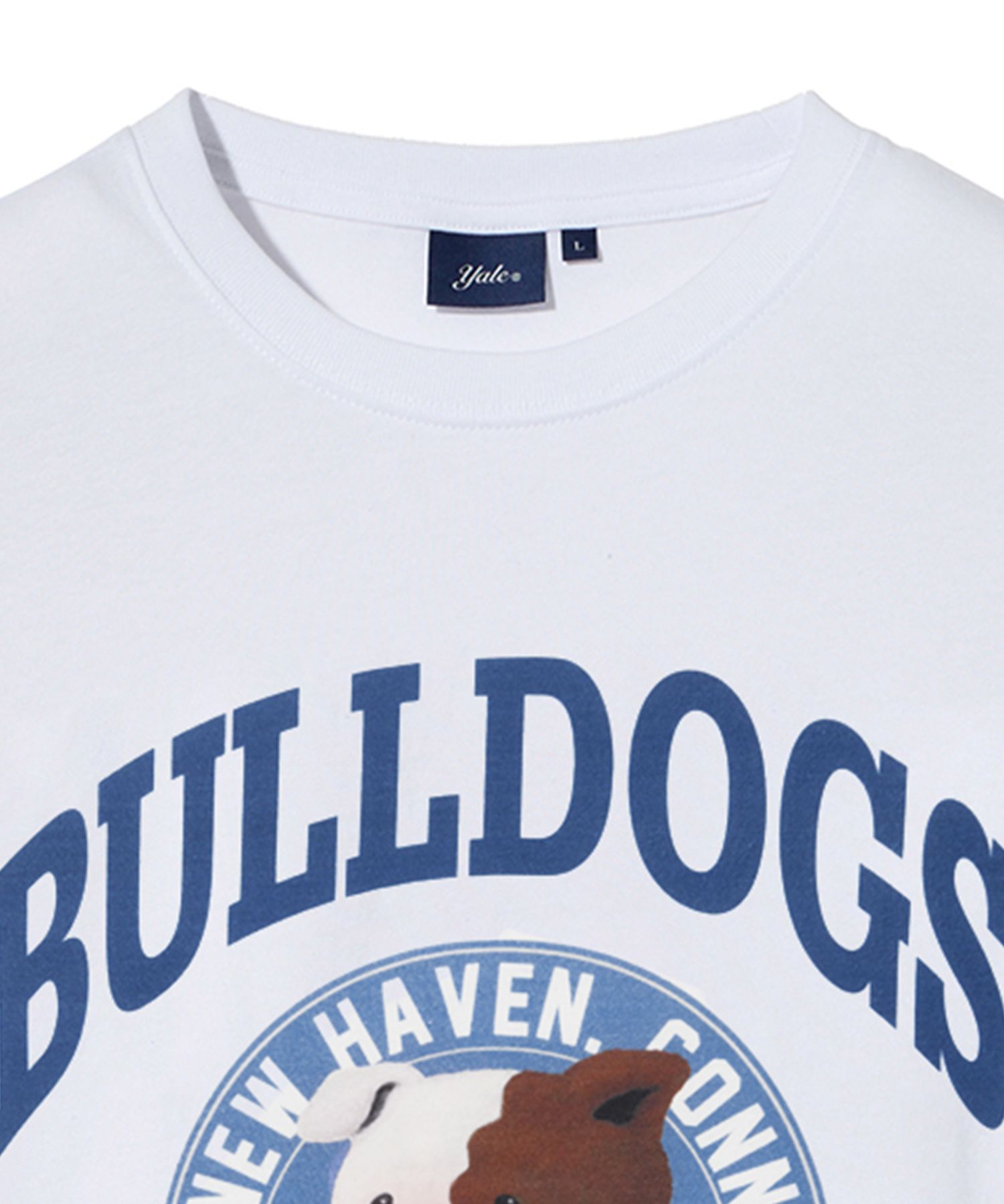 ☆YALE☆ BULLDOGS BOWWOW TSHIRT WHITE YEM1SS335BWH MUSINSA | YALE Bulldogs Bow Wow Short Sleeve T-Shirt White