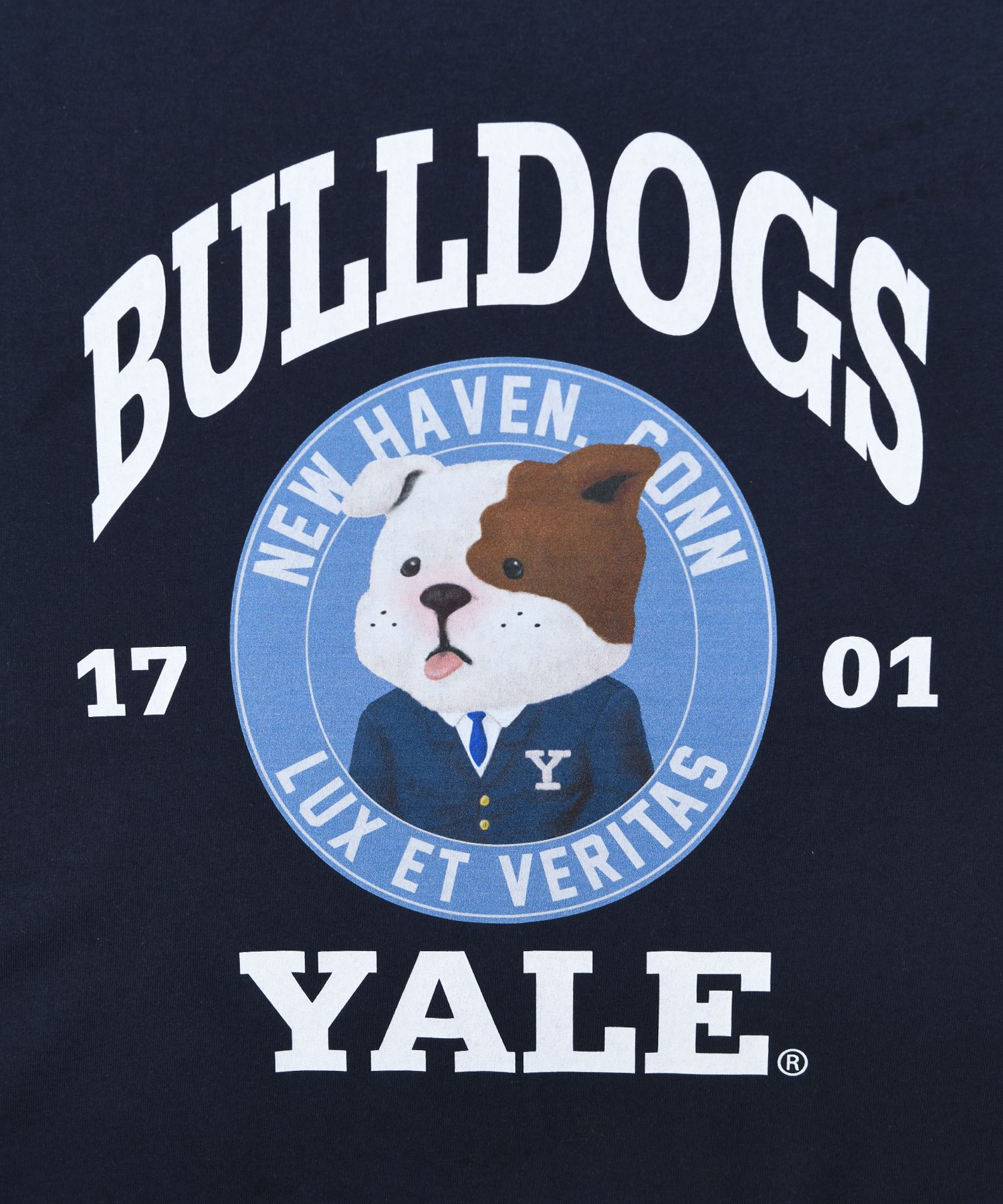 MUSINSA | YALE Bulldogs Bow Wow Short Sleeve T-Shirt Navy