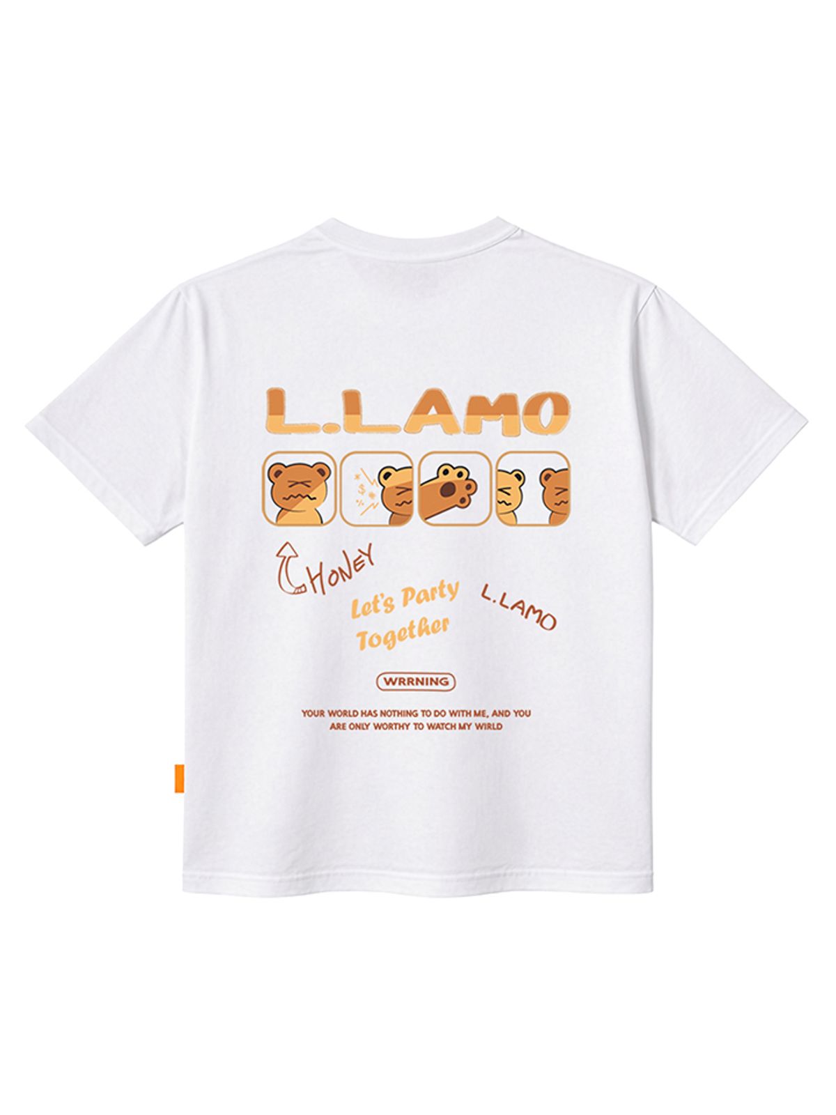 엘라모(LLAMO) 렛츠파티 반팔티셔츠 남녀공용 빅사이즈 S~4XL