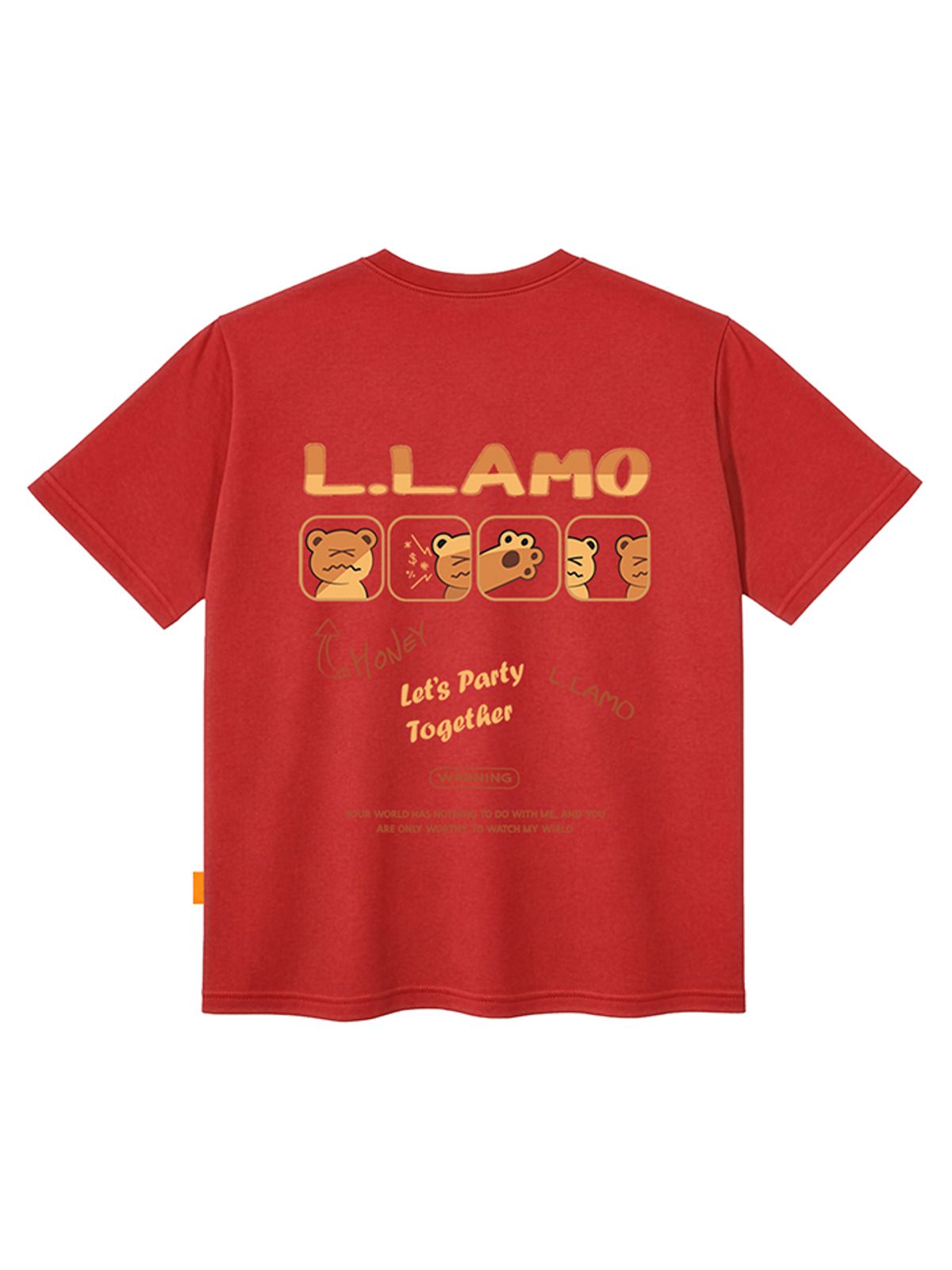 엘라모(LLAMO) 렛츠파티 반팔티셔츠 남녀공용 빅사이즈 S~4XL