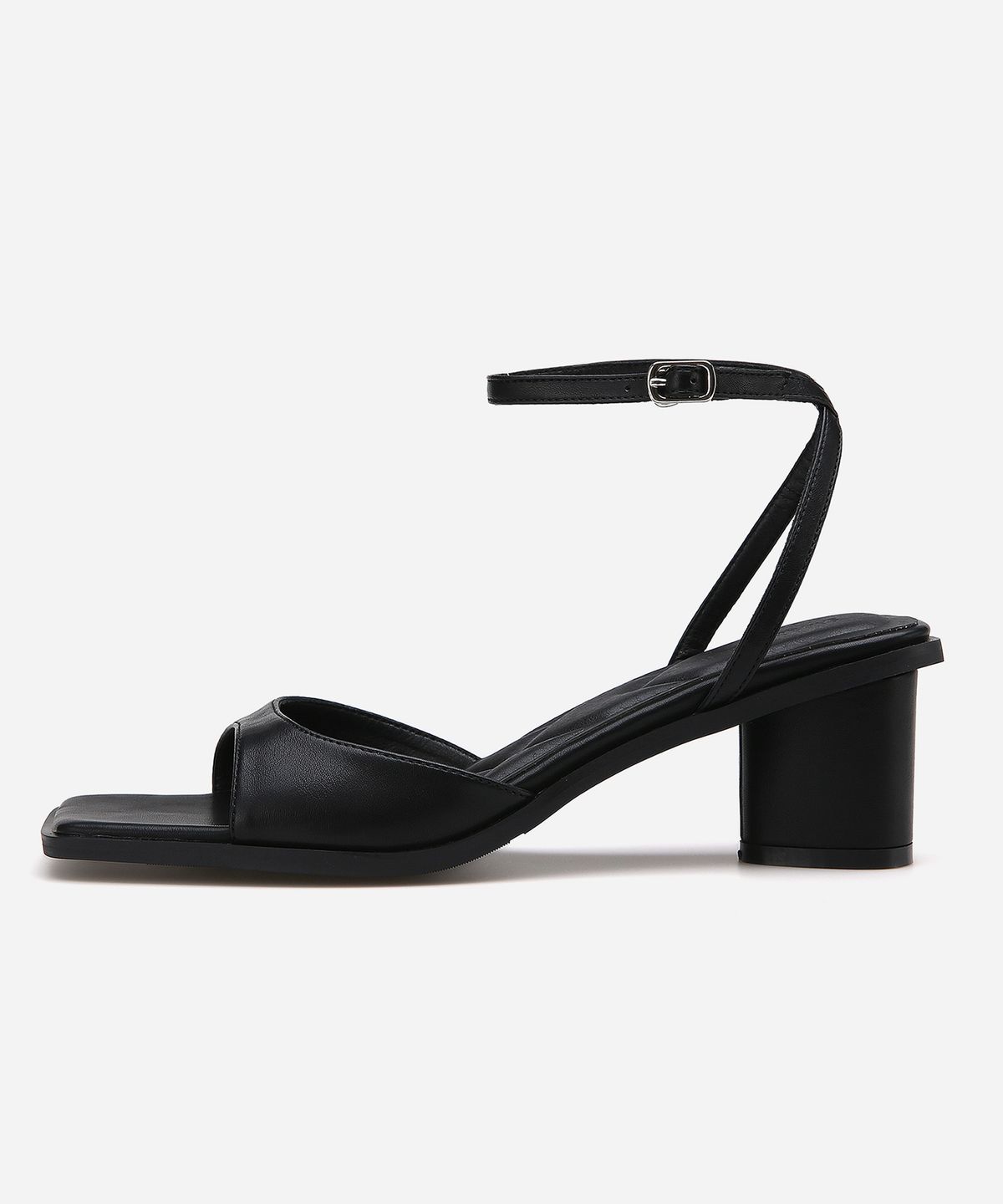 솔트앤초콜릿(SALT AND CHOCOLATE) 스퀘어 오픈 토 스트랩 샌들  412424009 (6cm/2colors)