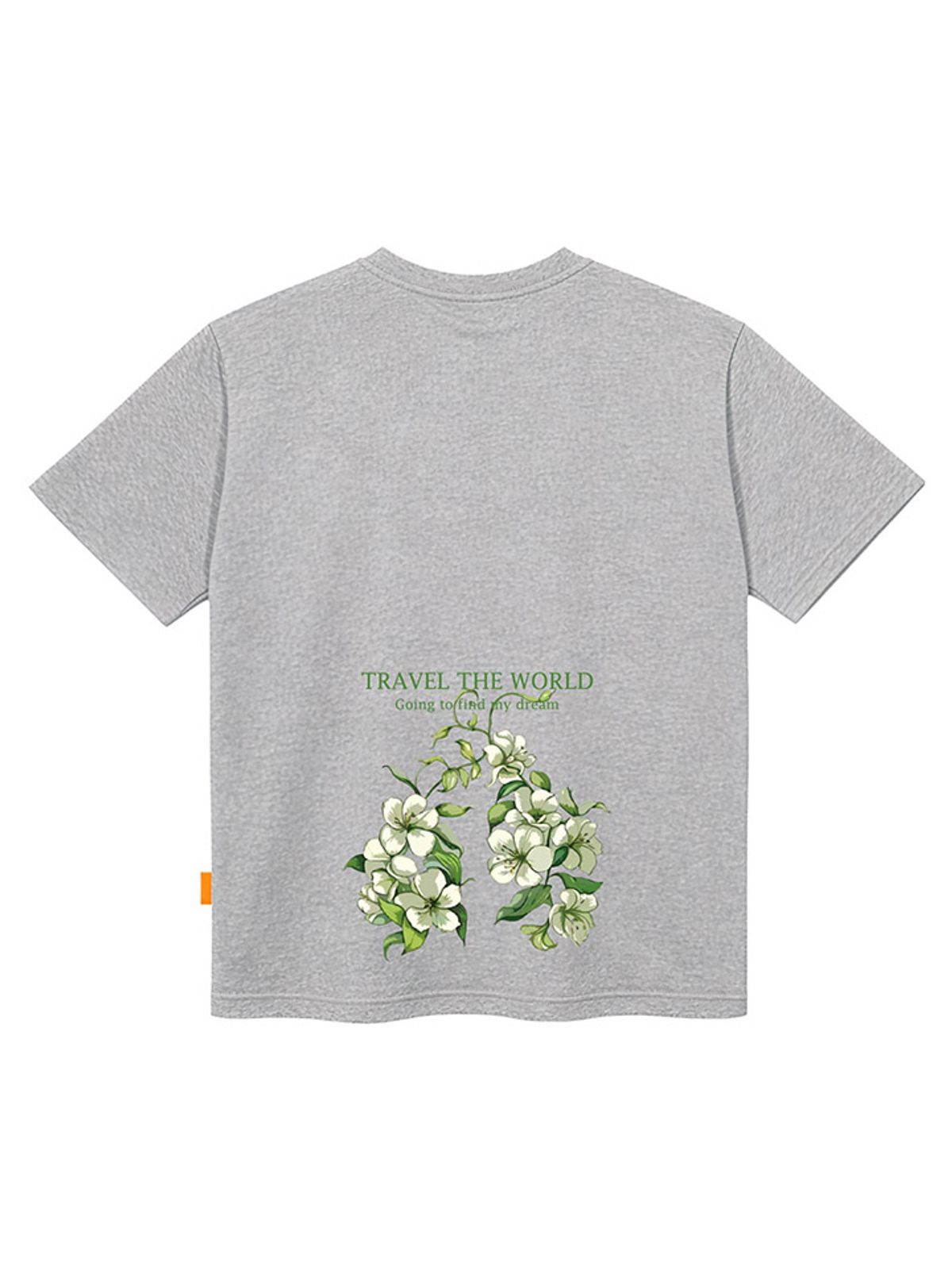 엘라모(LLAMO) 백합 반팔티셔츠 남녀공용 빅사이즈 S~4XL