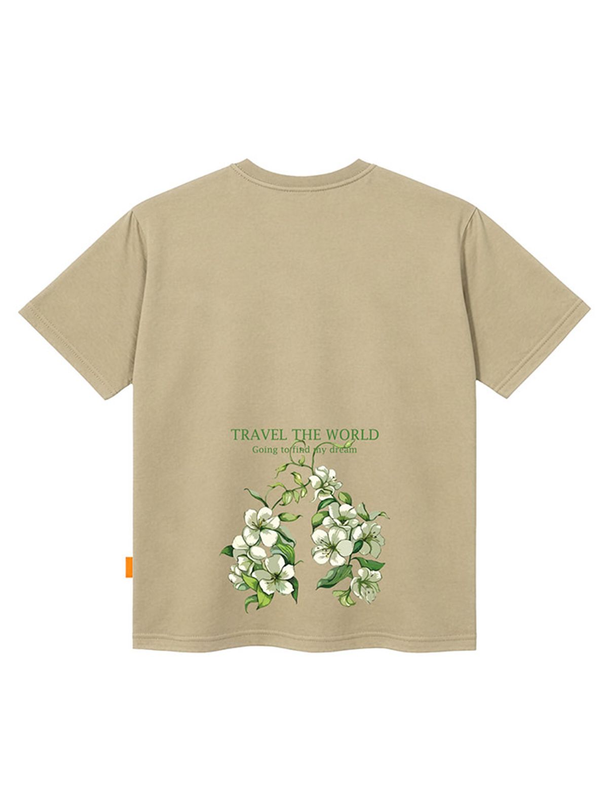 엘라모(LLAMO) 백합 반팔티셔츠 남녀공용 빅사이즈 S~4XL