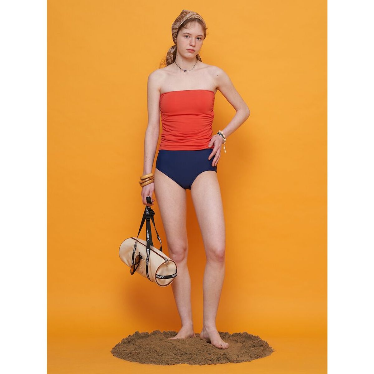 샌드 사운드(SAND SOUND) Color Tube Top  Orange