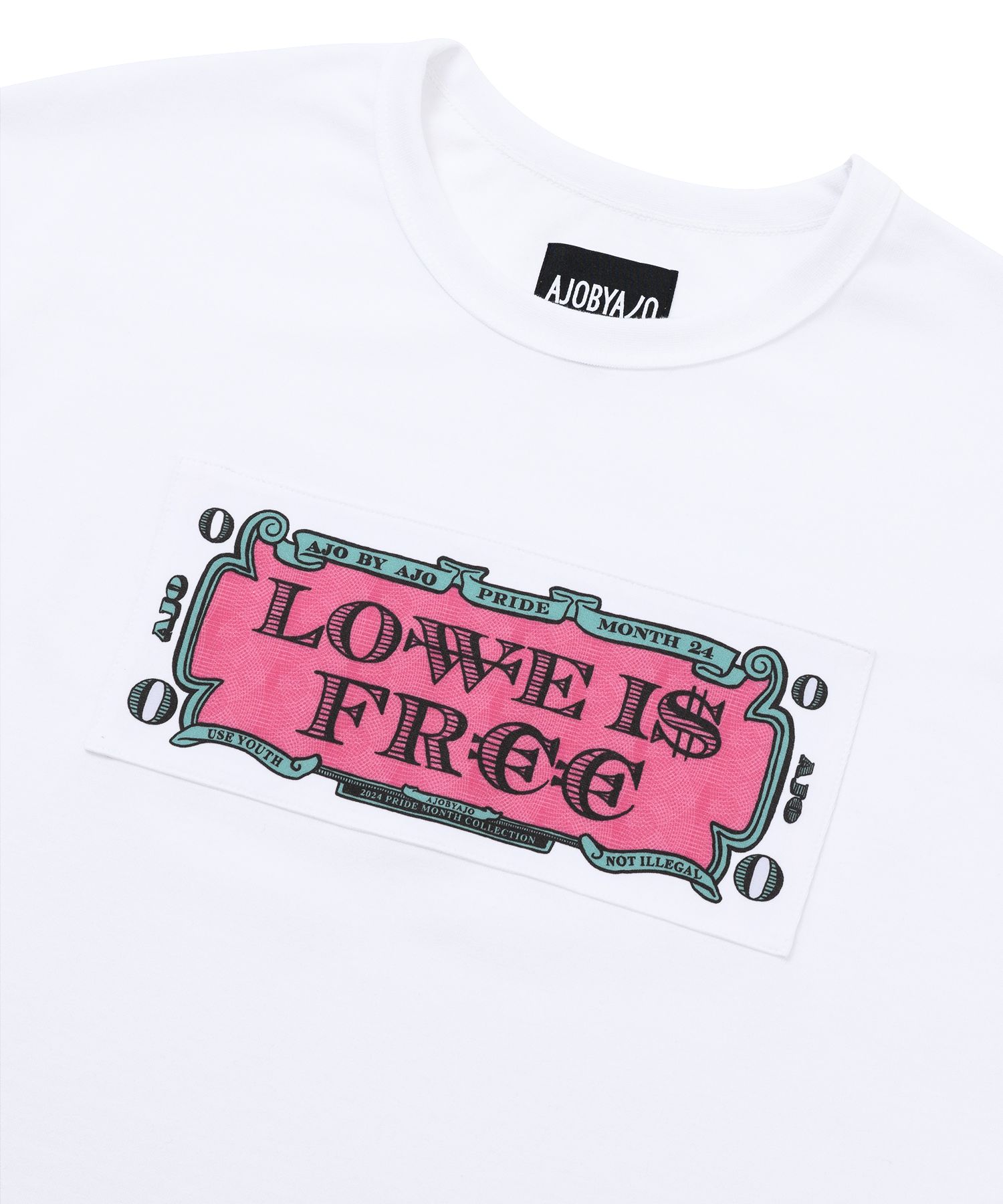 【AJO AJOBYAJO】24SS★ Love Is Free T-Shirt MUSINSA | AJOBYAJO Love Is Free T-Shirt [WHITE]