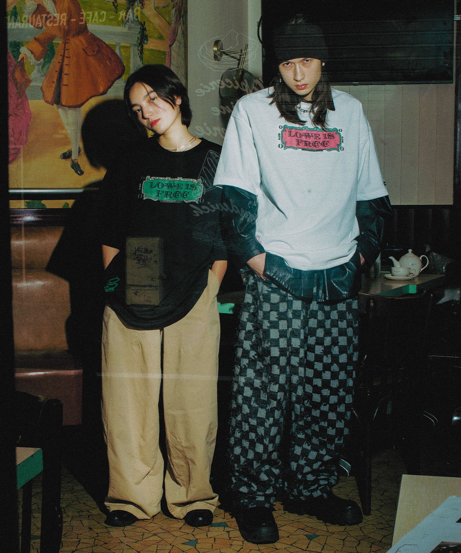 【AJO AJOBYAJO】24SS★ Love Is Free T-Shirt MUSINSA | AJOBYAJO Love Is Free Cropped T-Shirt [BLACK]