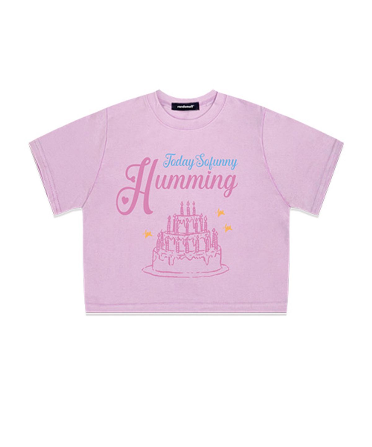 랜덤오프(RANDOMOFF) HUMMING CAKE 슬림 크롭티 [3컬러]