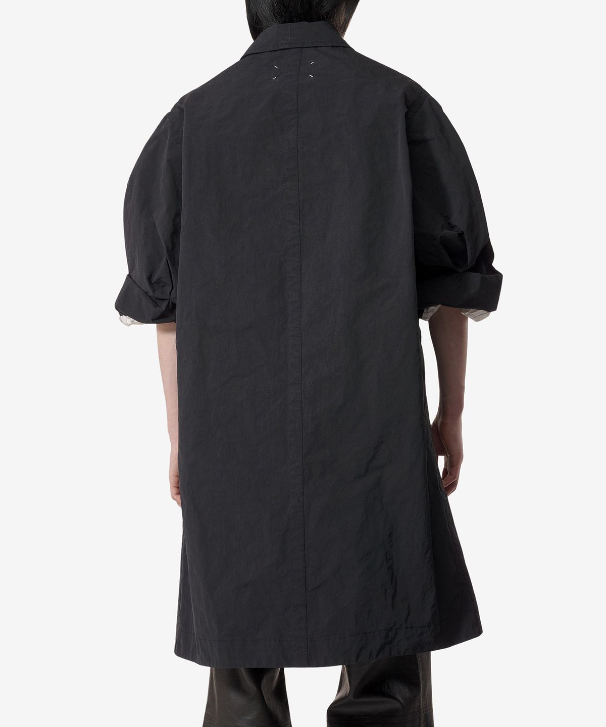 메종 마르지엘라(MAISON MARGIELA) 하드 나일론 코트 - 블랙 / S67AA0055M35044900