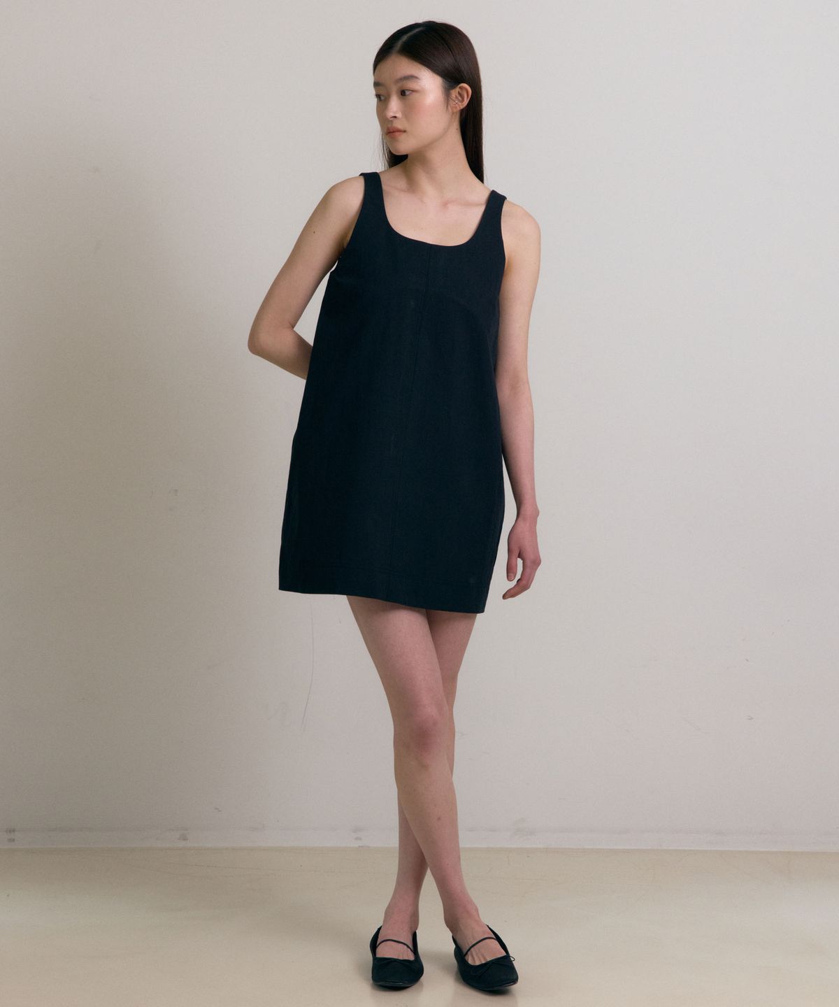 38컴온커먼(38COMEONCOMMON) Minimal dress (Black)
