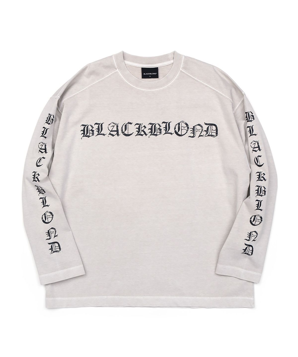 블랙블론드(BLACKBLOND) 비비디 크러쉬드 페이쓰 피그먼트 긴팔티 (샌드)