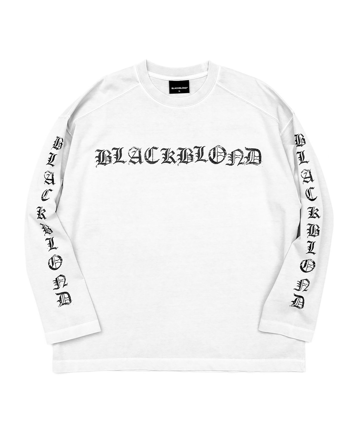 블랙블론드(BLACKBLOND) 비비디 크러쉬드 페이쓰 긴팔티 (화이트)