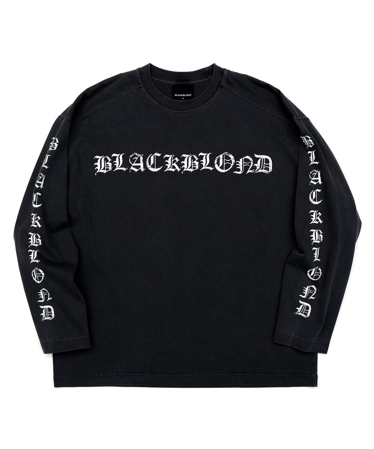 블랙블론드(BLACKBLOND) 비비디 크러쉬드 페이쓰 긴팔티 (블랙)