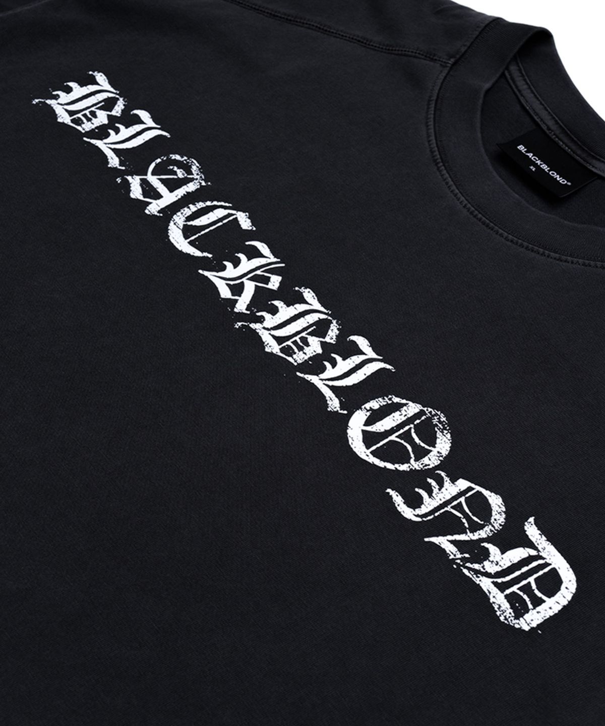 블랙블론드(BLACKBLOND) 비비디 크러쉬드 페이쓰 긴팔티 (블랙)
