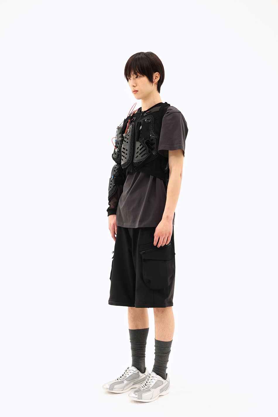 MUSINSA | YASE [Lab Series] Spider Leather Sneakers Silver