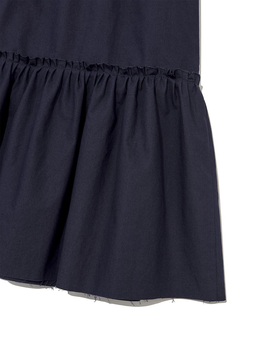 MUSINSA | GLOWNY RODEO TIERED RUFFLE SKIRT (NAVY)