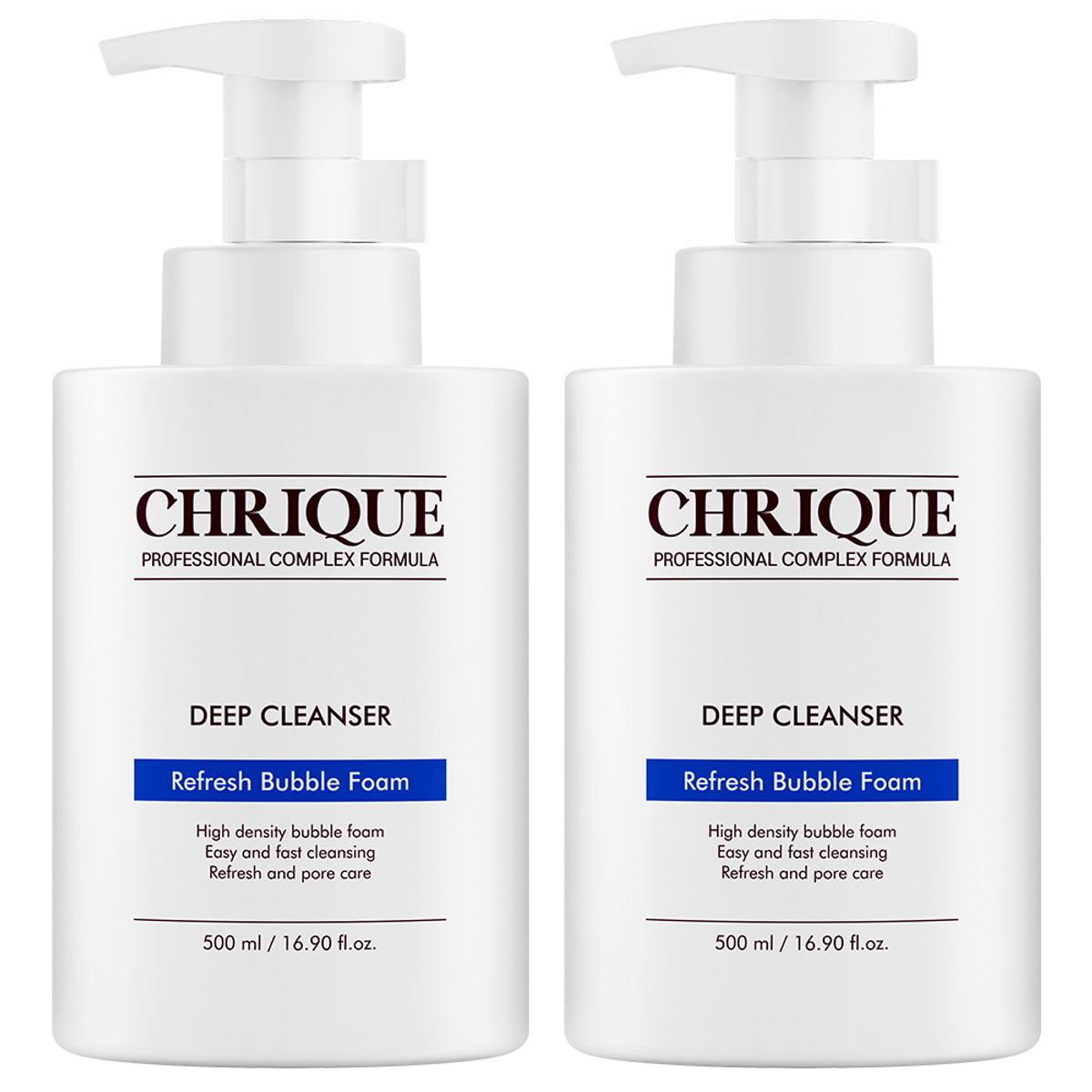 크리크(CHRIQUE) 뽀드득하고 개운한 리프레쉬 버블 폼 딥 클렌져 500ml x 1개