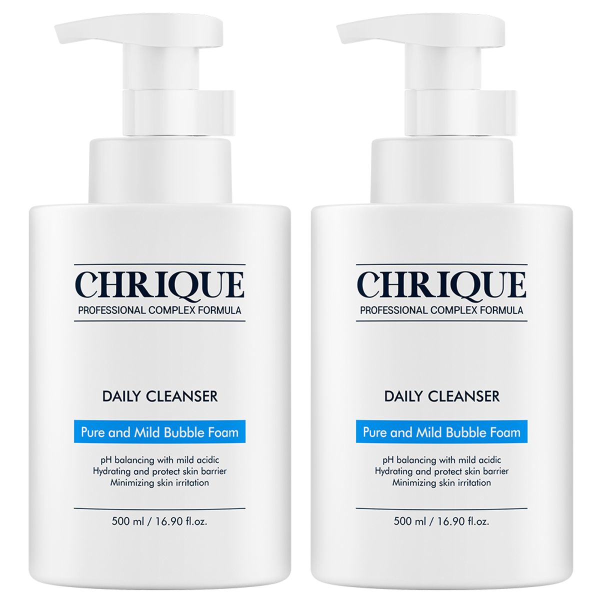 크리크(CHRIQUE) 보들보들하고 부드러운 약산성 퓨어 앤 마일드 버블 폼 데일리 클렌져 500ml x 1개