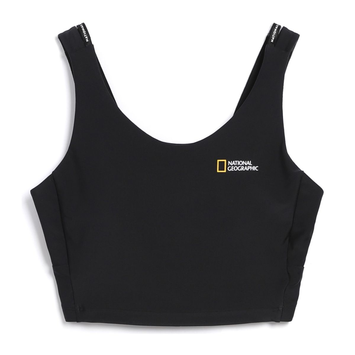 내셔널지오그래픽(NATIONALGEOGRAPHIC) N242WRG680 여성 베이직 워터 크롭 브라탑 CARBON BLACK