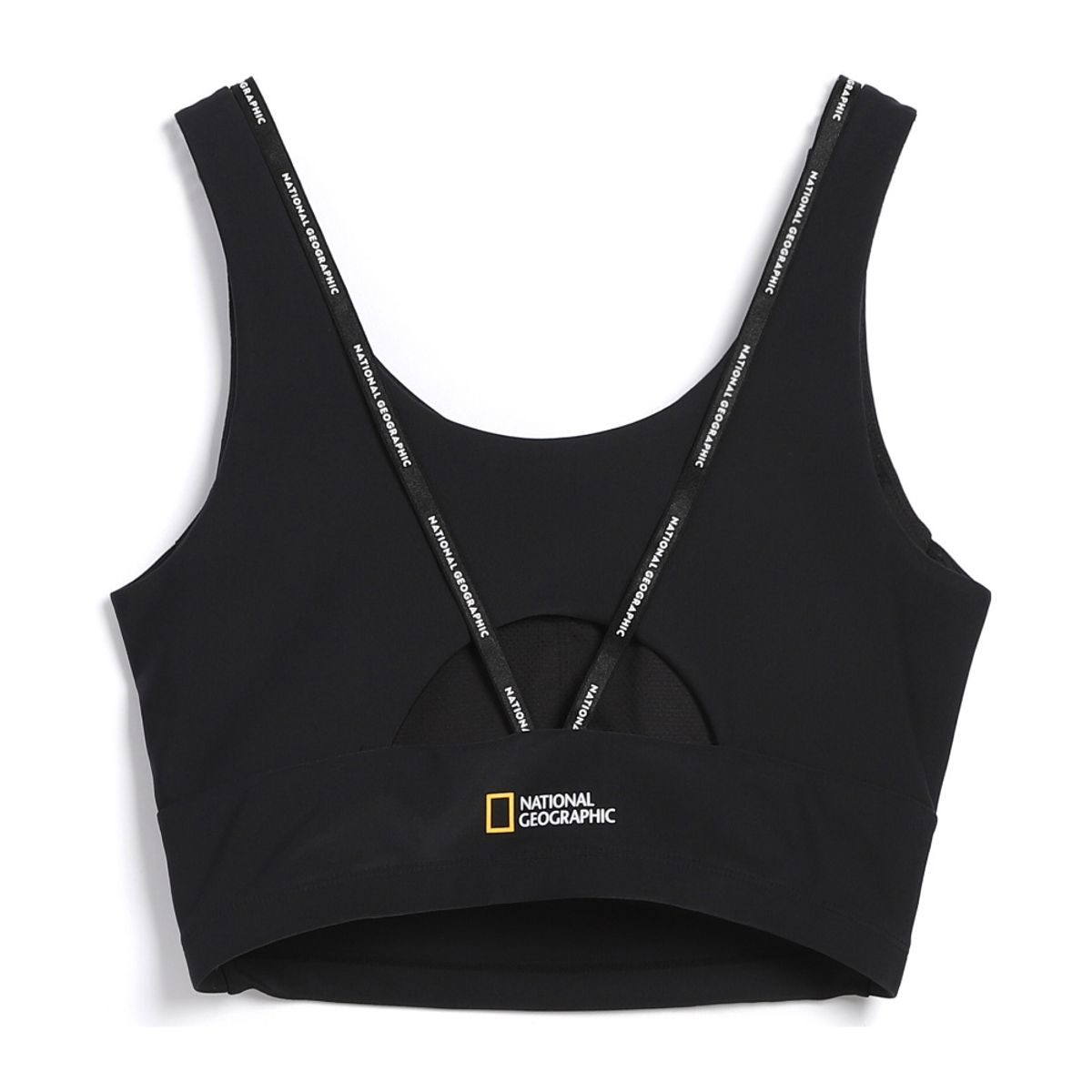 내셔널지오그래픽(NATIONALGEOGRAPHIC) N242WRG680 여성 베이직 워터 크롭 브라탑 CARBON BLACK