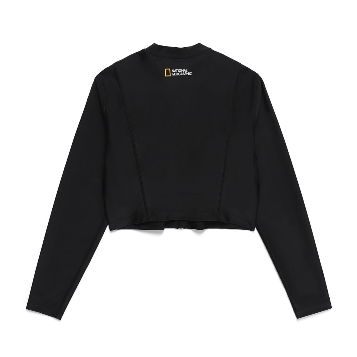 내셔널지오그래픽(NATIONALGEOGRAPHIC) N242WRG620 여성 크롭 집업 래쉬가드 CARBON BLACK