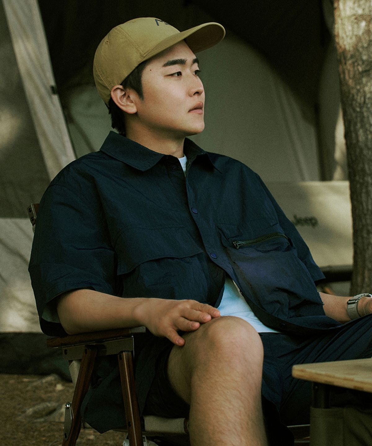 지프(JEEP) [에디션] 캠핑 나일론 반팔 셔츠 (JP5SHU851NA)