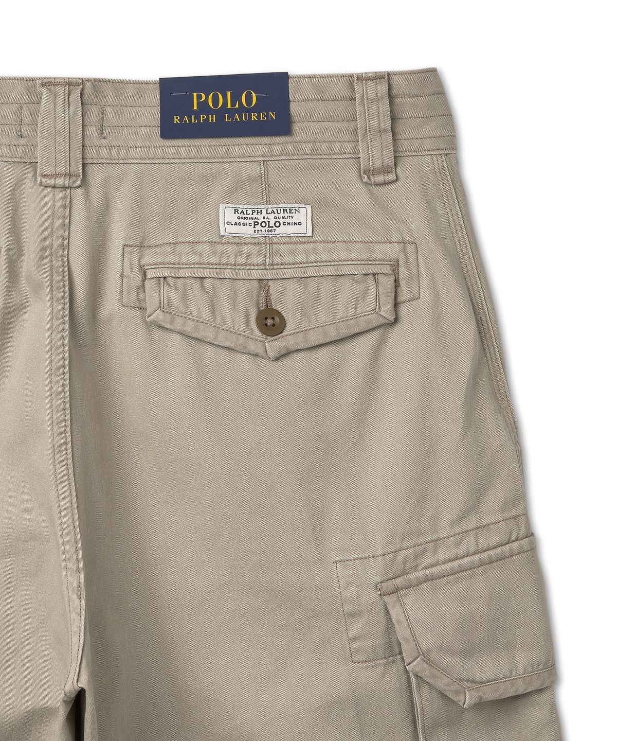 폴로 랄프 로렌(POLO RALPH LAUREN) 26.7cm 클래식핏 트윌 카고 쇼트 - 라이트베이지