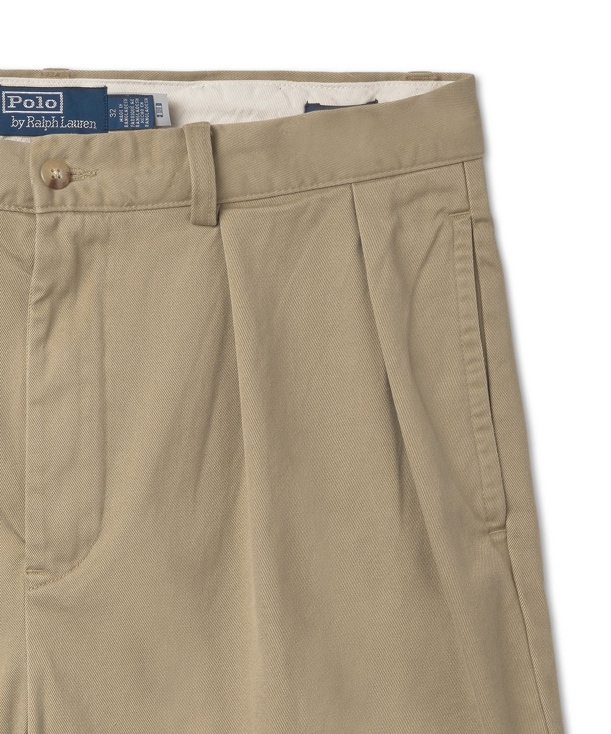 폴로 랄프 로렌(POLO RALPH LAUREN) 코맥 12.7cm 릴렉스핏 플리츠 쇼트 - RL카키