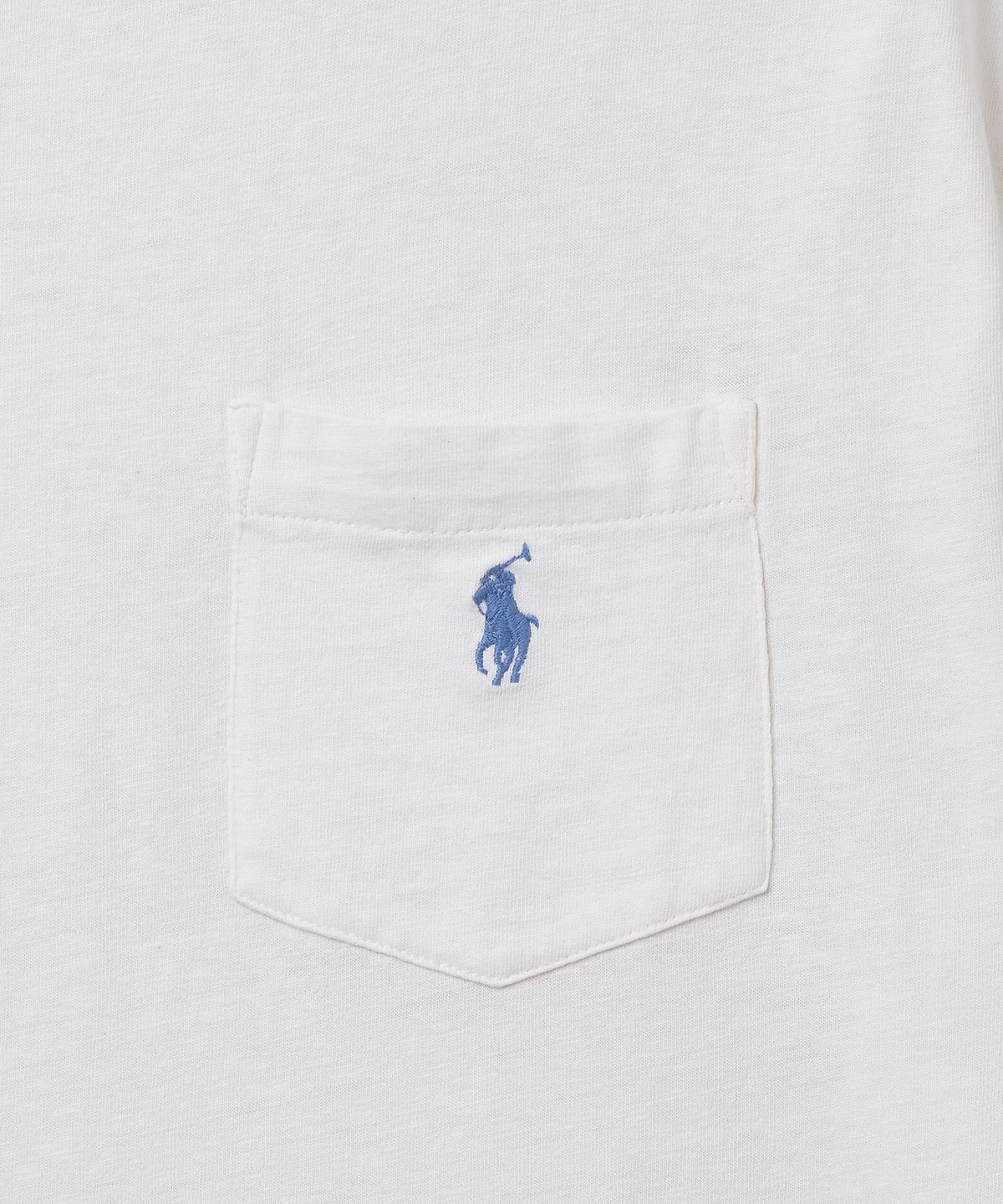 폴로 랄프 로렌(POLO RALPH LAUREN) 클래식핏 코튼 린넨 포켓 티셔츠 - 화이트