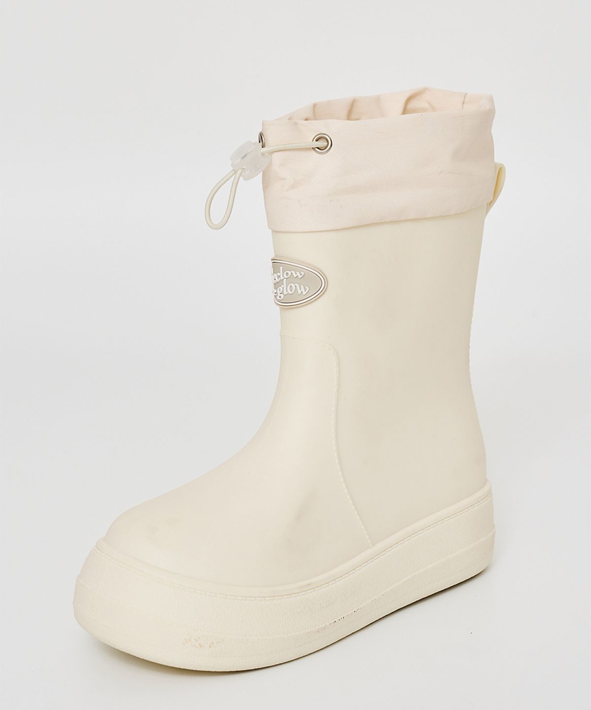 리끌로우(RECLOW) RC RE-RAIN SHIRRING 레인부츠 IVORY