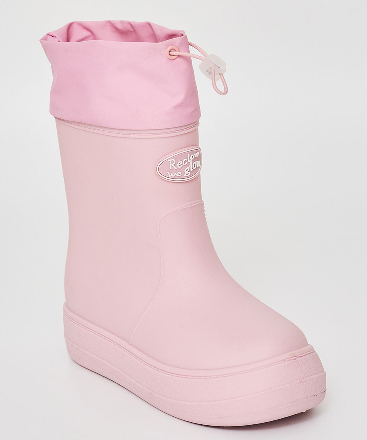 리끌로우(RECLOW) RC RE-RAIN SHIRRING 레인부츠 PINK