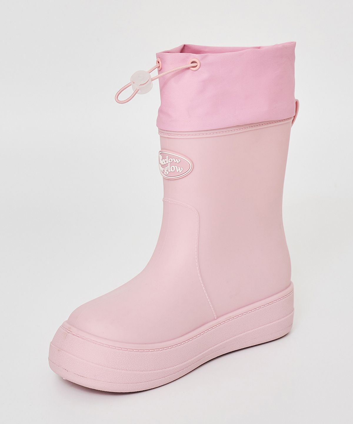 리끌로우(RECLOW) RC RE-RAIN SHIRRING 레인부츠 PINK