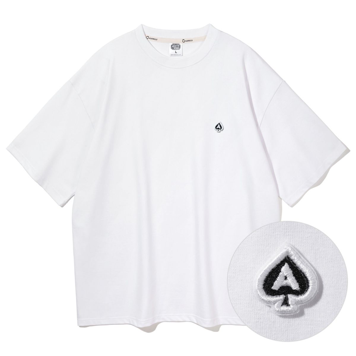 앨빈클로(ALVINCLO) 스페이드 A 오버핏 반팔티 AST4567 (9 COLOR)