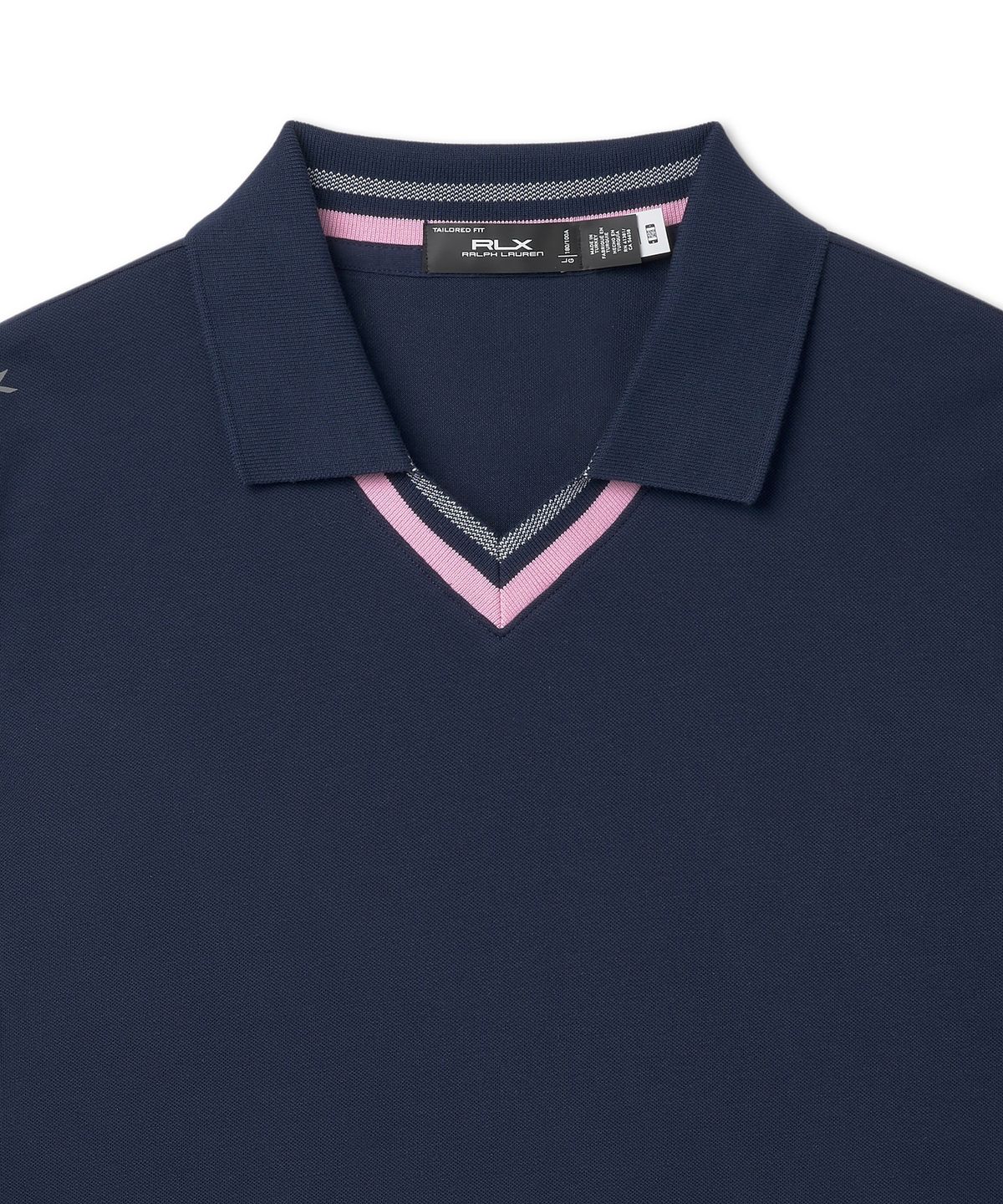 폴로 랄프 로렌 골프(POLO RALPH LAUREN GOLF) 테일러드핏 스트레치 메시 폴로 셔츠 - 네이비