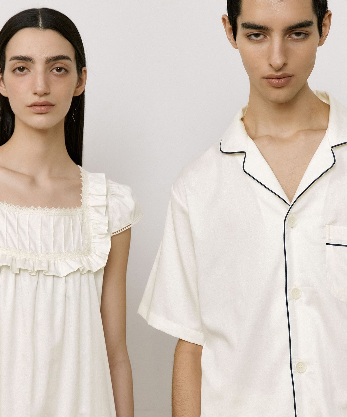 조스라운지(JO'S LOUNGE) (couple) Classic Cotton Short Pajama Set + One-piece 001