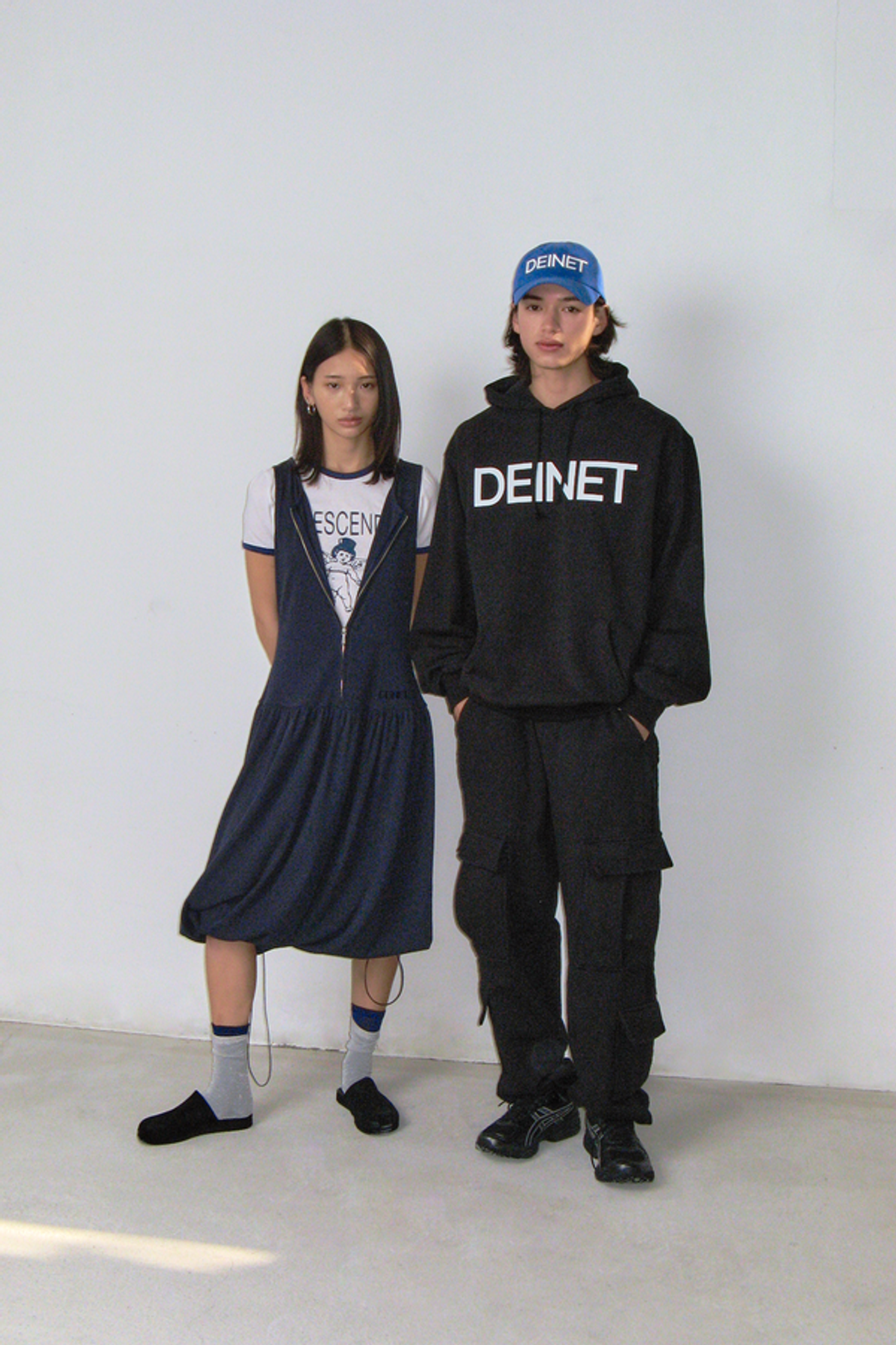 다이닛(DEINET) DEINET LOGO CAP IN BLUE