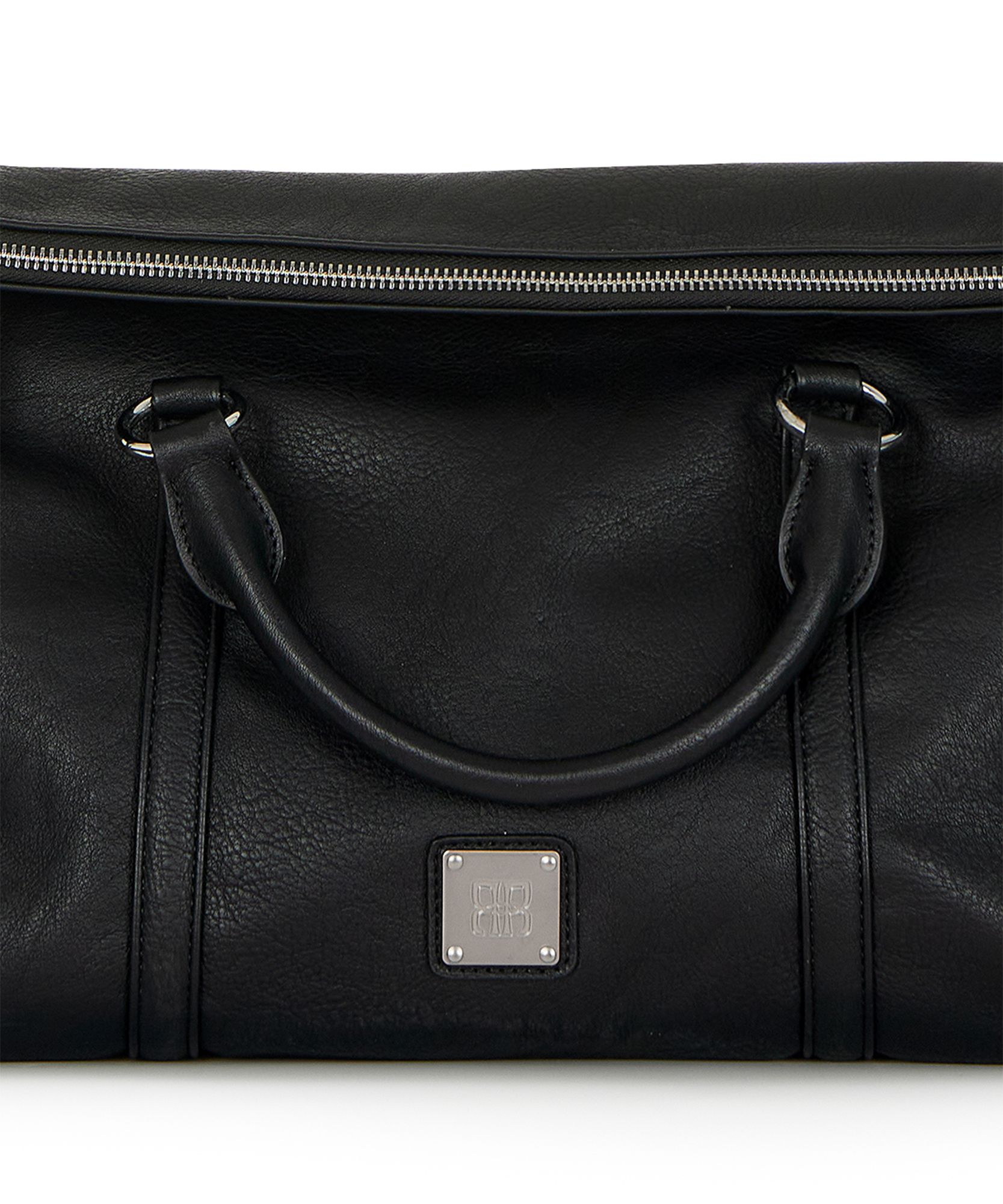 MUSINSA | ROCKCAKE Square Logo Satchel Bag - Black
