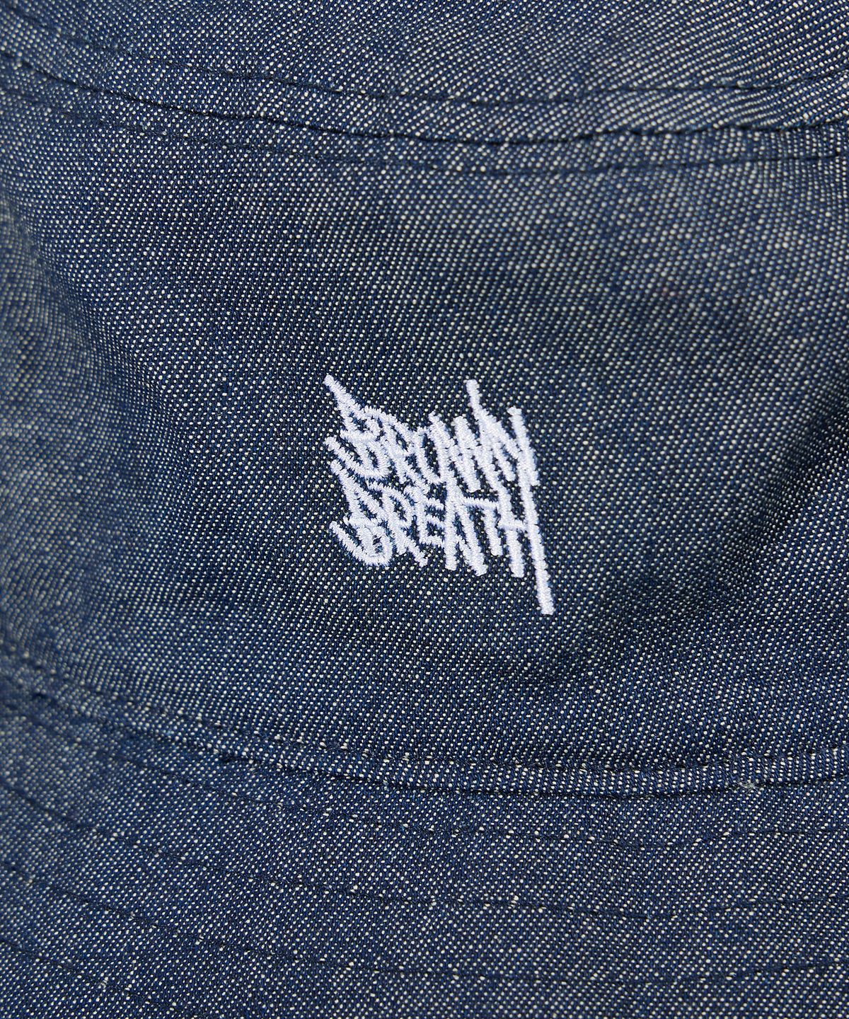 브라운브레스 키즈(BROWNBREATH KIDS) KIDS TAG DENIM BUCKET HAT - INDIGO