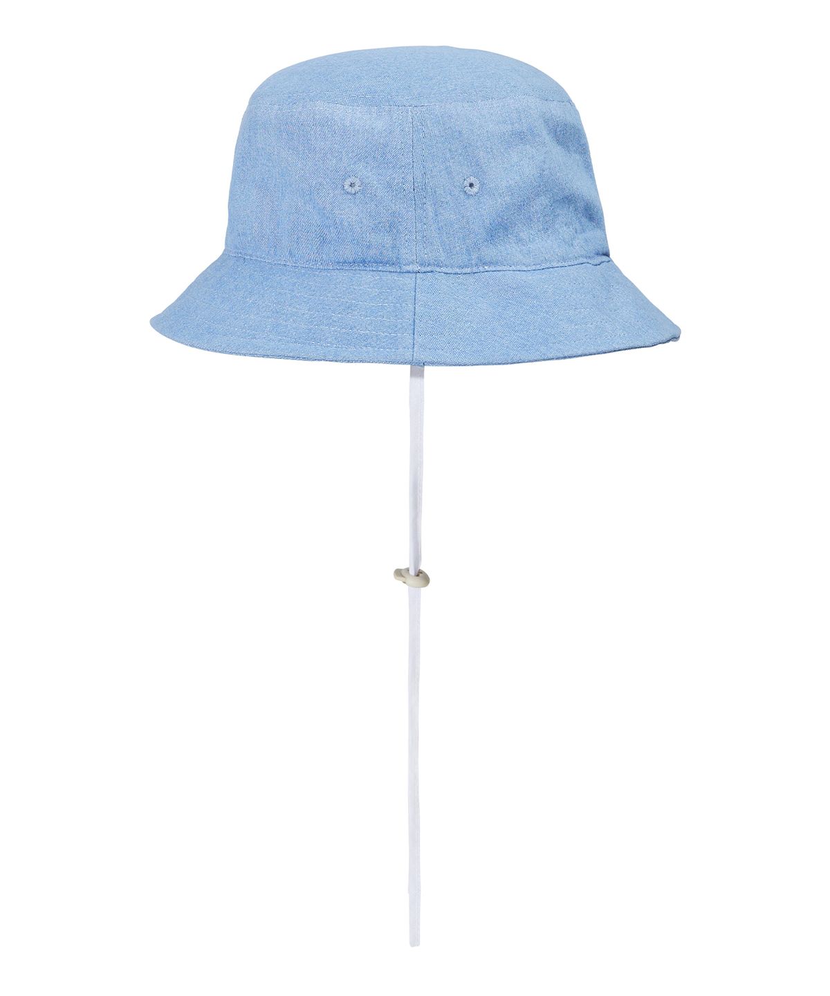 브라운브레스 키즈(BROWNBREATH KIDS) KIDS TAG DENIM BUCKET HAT - LIGHT BLUE