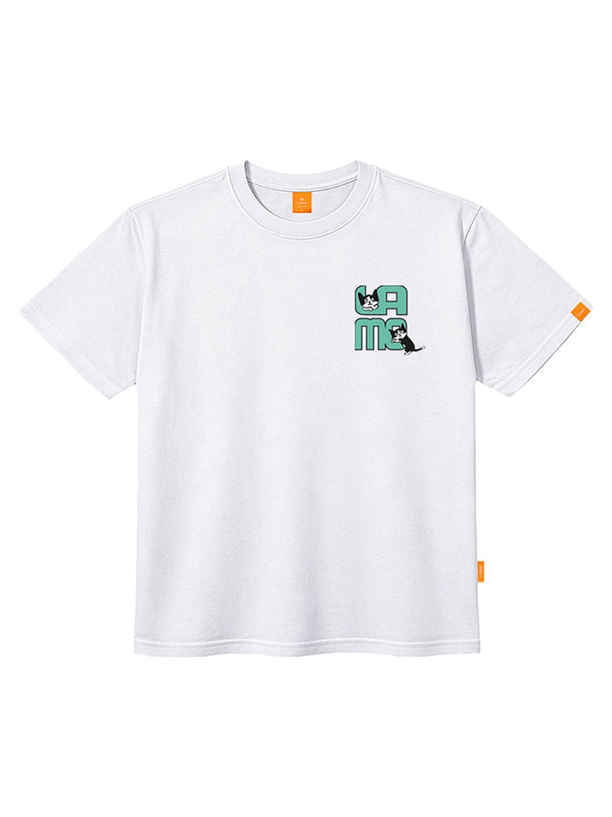 엘라모(LLAMO) 담장고양이 반팔티셔츠 남녀공용 빅사이즈 S~4XL