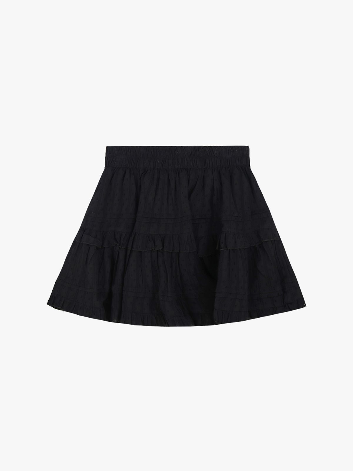 핑크파인애플(PINK PINEAPPLE) DOT FRILL SKIRT_BLACK