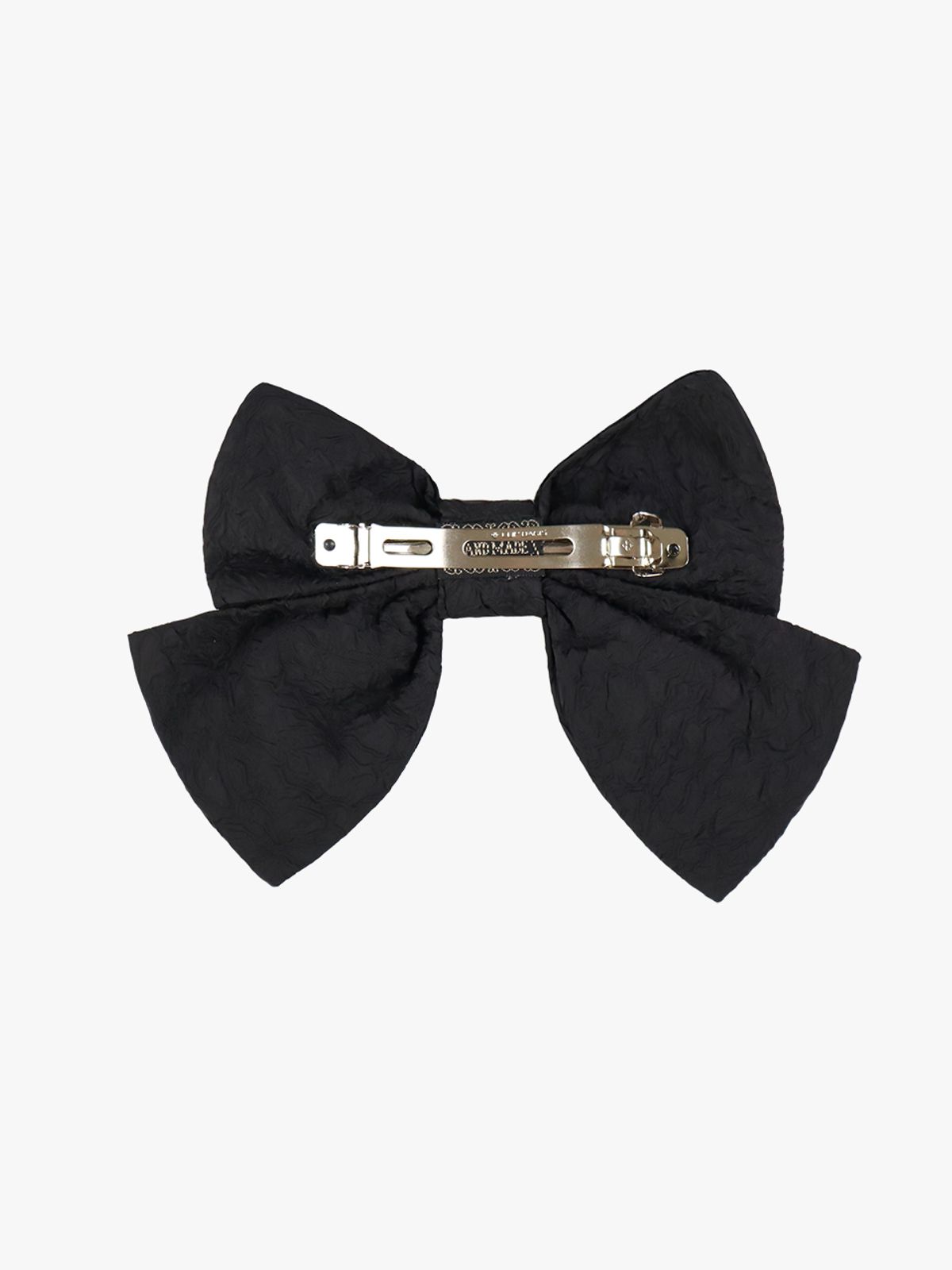 핑크파인애플(PINK PINEAPPLE) WRINKLE RIBBON HAIRPIN_BLACK