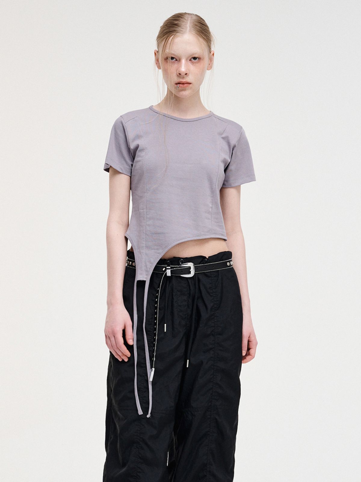 에트몽(ETMON) String Wide Pants, Black