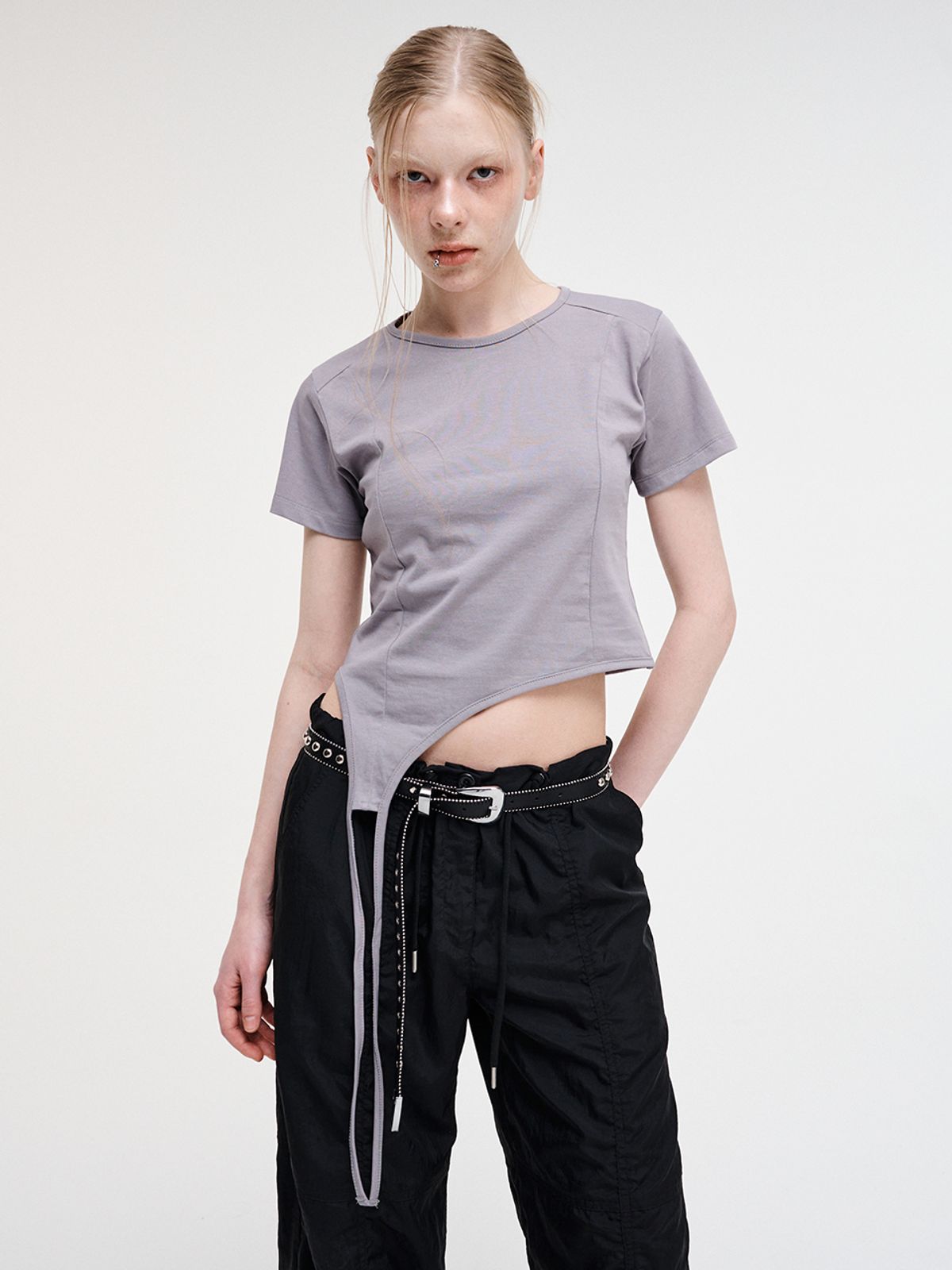 에트몽(ETMON) String Wide Pants, Black