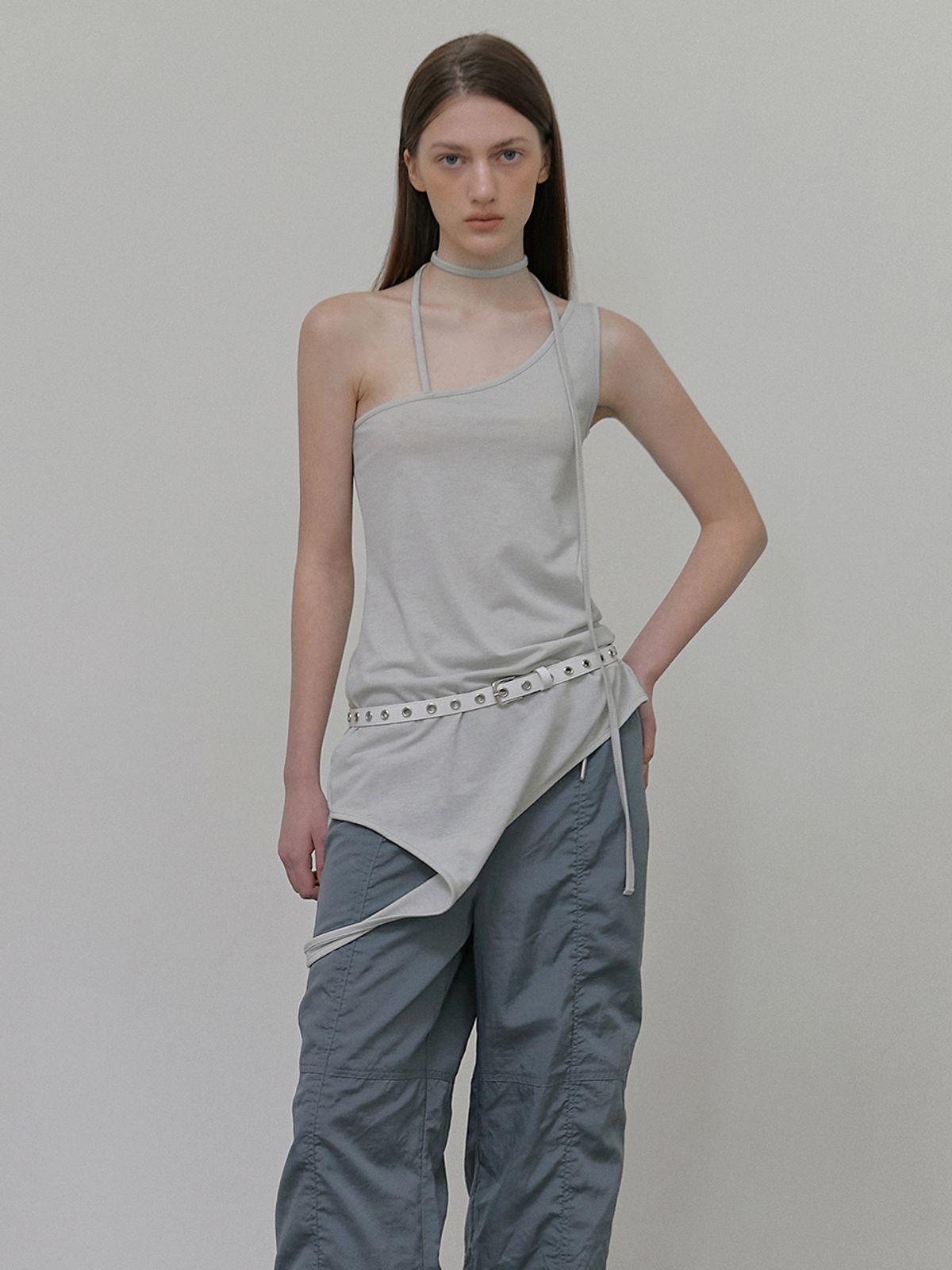 에트몽(ETMON) String Wide Pants, Blue Grey