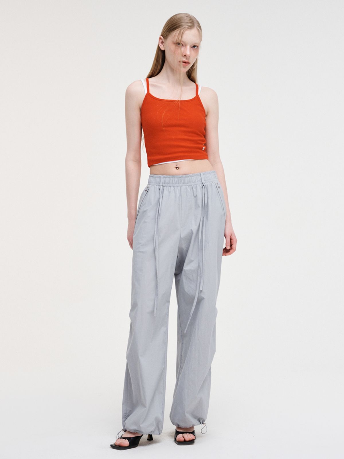 에트몽(ETMON) Back Strap Sleeveless Top, Red