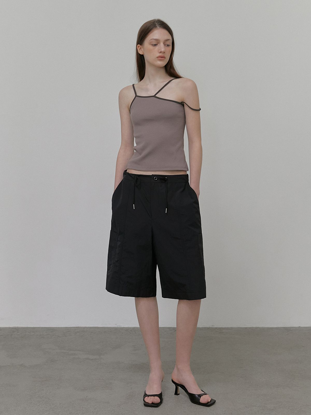 에트몽(ETMON) Midi Pocket Pants, Black