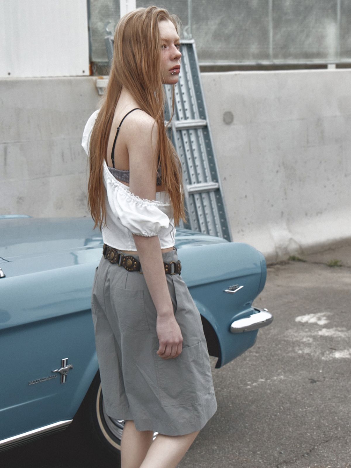 에트몽(ETMON) Midi Pocket Pants, Grey