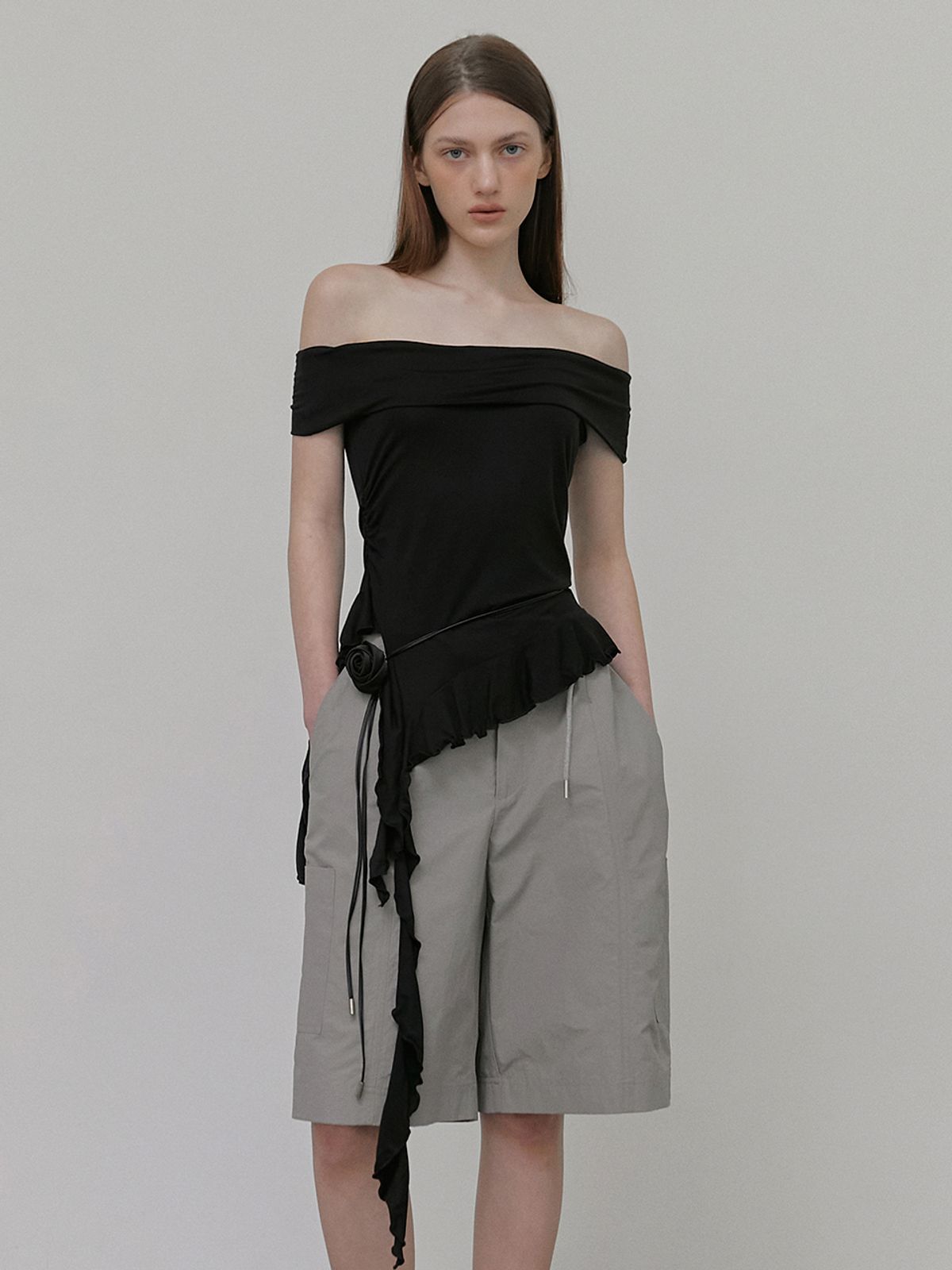에트몽(ETMON) Midi Pocket Pants, Grey